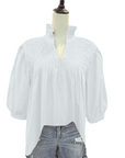 PRE-ORDER: Double White Ultimate Tailgater Blouse (early June ship date)