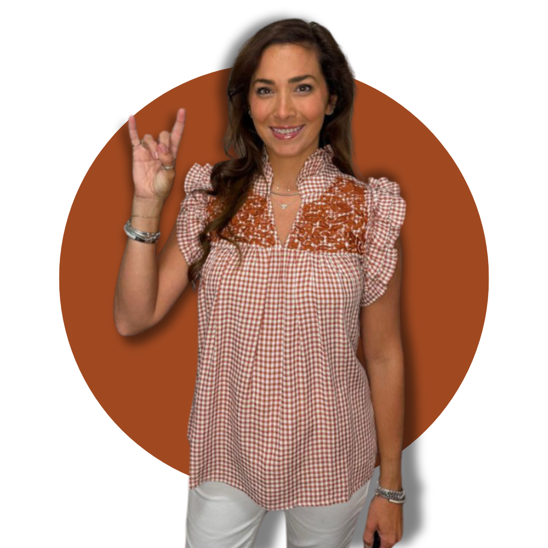 Ginger Orchid Black V-Neck Blouse main image 1