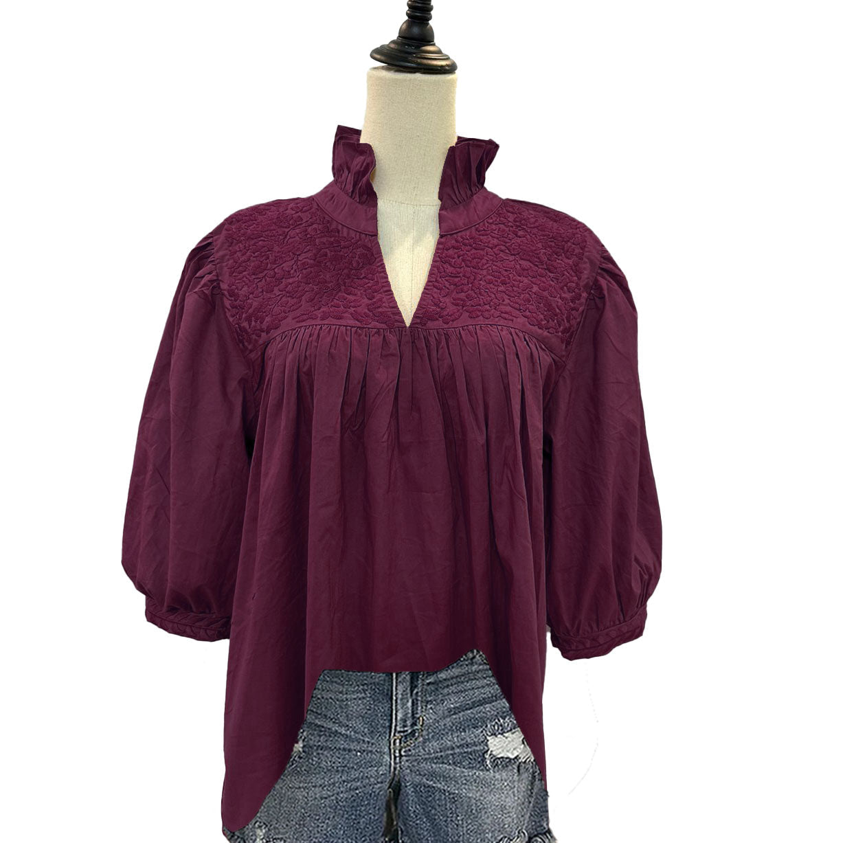 PRE-ORDER: Aggie Double Maroon Tailgater Blouse (July Delivery)