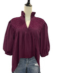 PRE-ORDER: Double Maroon Tailgater Blouse (late July ship date)