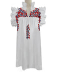 PRE-ORDER: Fourth of July White Hummingbird Dress (shipping first week of June)