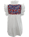 PRE-ORDER: Fourth of July White Hummingbird Blouse (shipping first week of June)