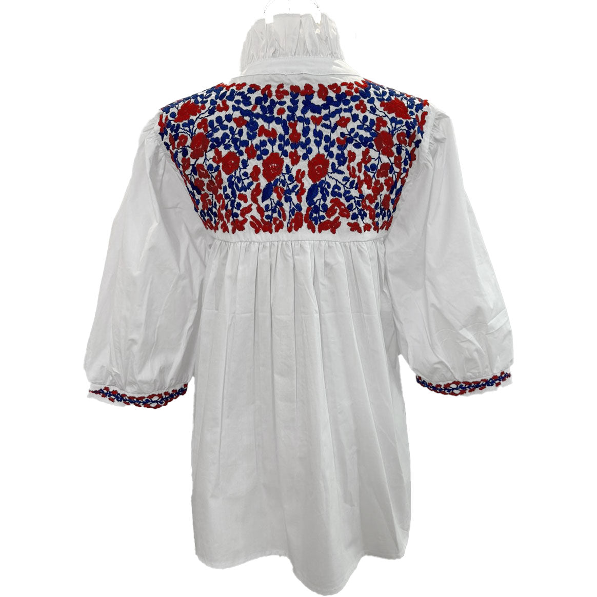PRE-ORDER: Fourth of July White Tailgater Blouse (mid-June delivery)