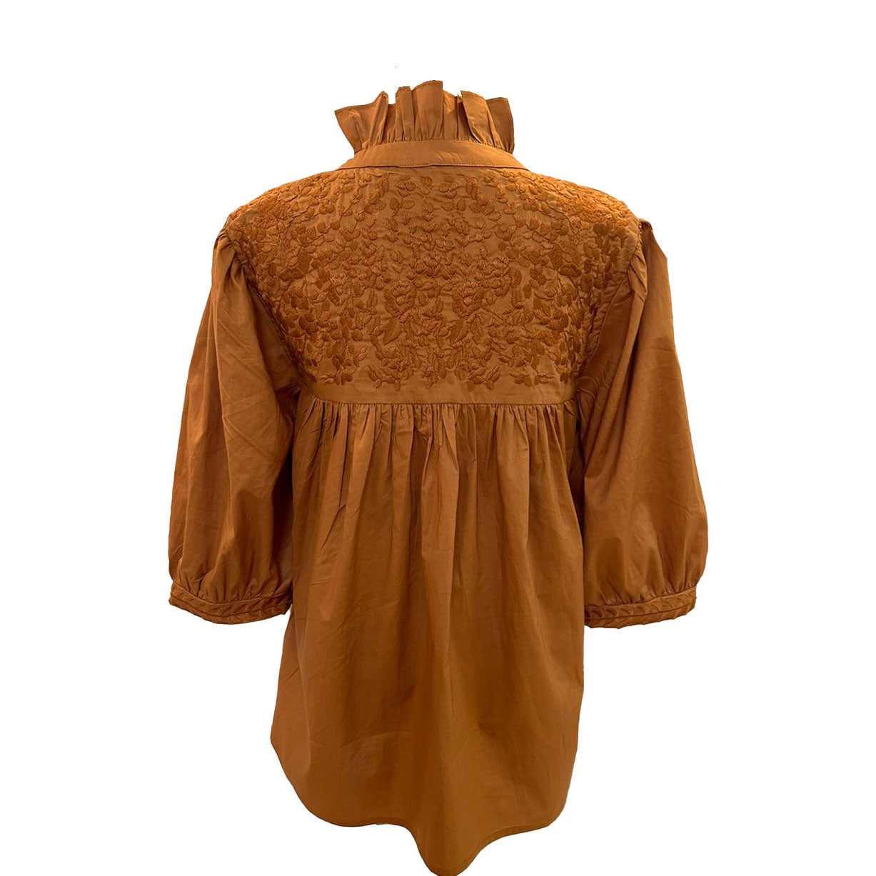 PRE-ORDER: Double Burnt Orange Tailgater Blouse (July Delivery)