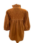PRE-ORDER: Double Burnt Orange Tailgater Blouse (July Delivery)