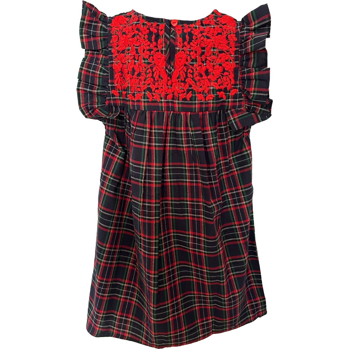 Girls navy hotsell christmas dress