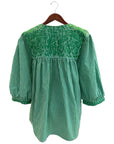 Spring Green Gingham Weekender Blouse (XS, S only)