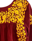 Maroon & Gold Saturday Blouse (XS only)