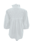 Double White Ultimate Tailgater Blouse (2X, 3X only)