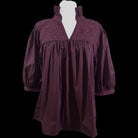 Double Maroon Tailgater Blouse