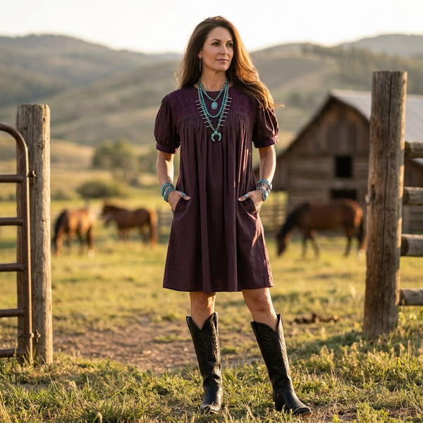 Double Maroon Halftime Dress
