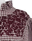 Maroon Gingham Cowgirl Blouse