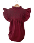 Double Maroon Extra Blouse