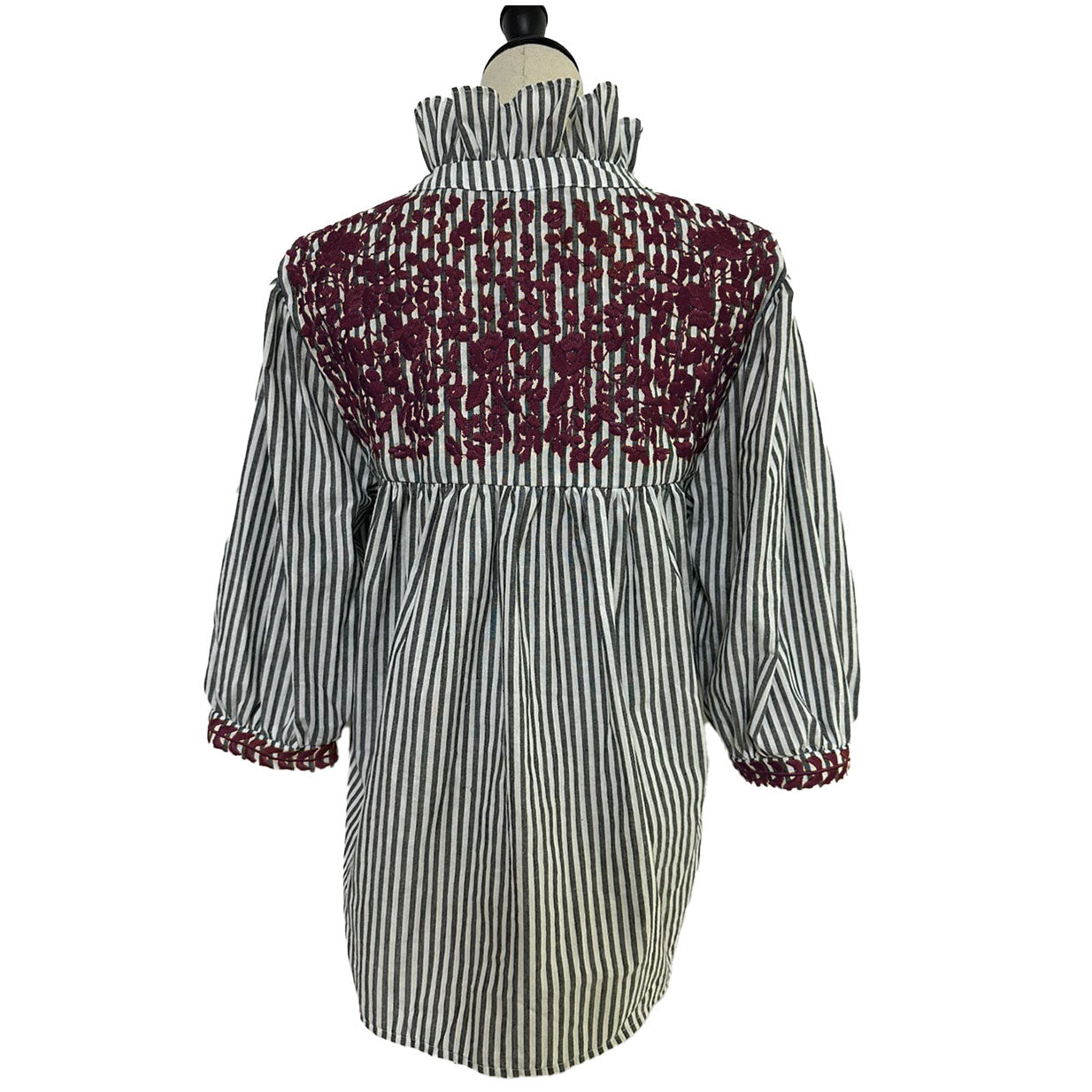 Aggie Ticking Tailgater Blouse (XS, M only)