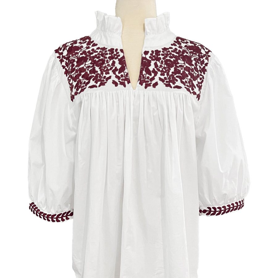 Aggie White Tailgater Blouse