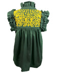 Baylor Green + Gold Hummingbird Blouse