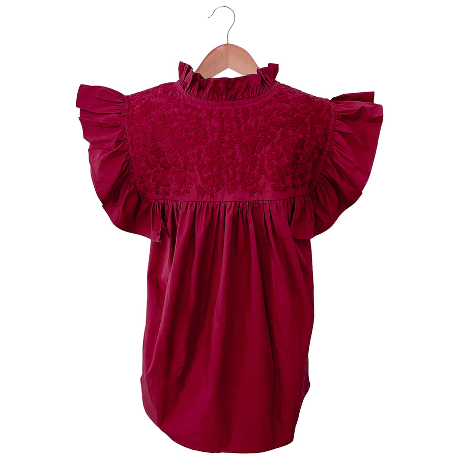 PRE-ORDER: Double Crimson "Extra" Blouse (October Delivery)