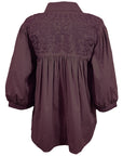 Double Maroon Cowgirl Blouse