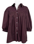 Double Maroon Cowgirl Blouse