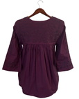 Double Maroon Saturday Blouse