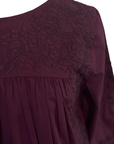 Double Maroon Saturday Blouse