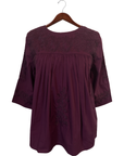 Double Maroon Saturday Blouse