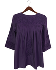 Double Purple Saturday Blouse