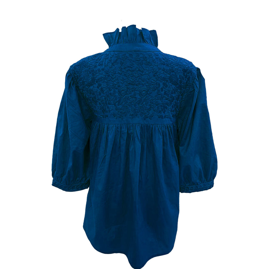 PRE-ORDER: Double Royal Blue Tailgater Blouse (October delivery)