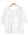 Double White Saturday Blouse