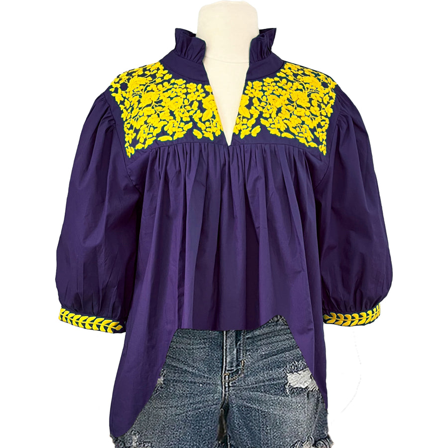 PRE-ORDER: LSU Tailgater Blouse (Shipping October 9th)