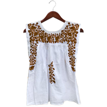 Longhorn White Butterfly Blouse
