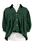 Double Green Cowgirl Blouse (XS, L only)