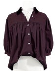 Double Maroon Cowgirl Blouse