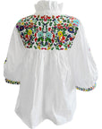 PRE-ORDER: Rainbow White Tailgater Blouse (early June ship date)