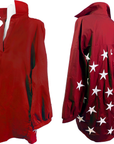 Red "Lucky Stars" Dress with Pockets