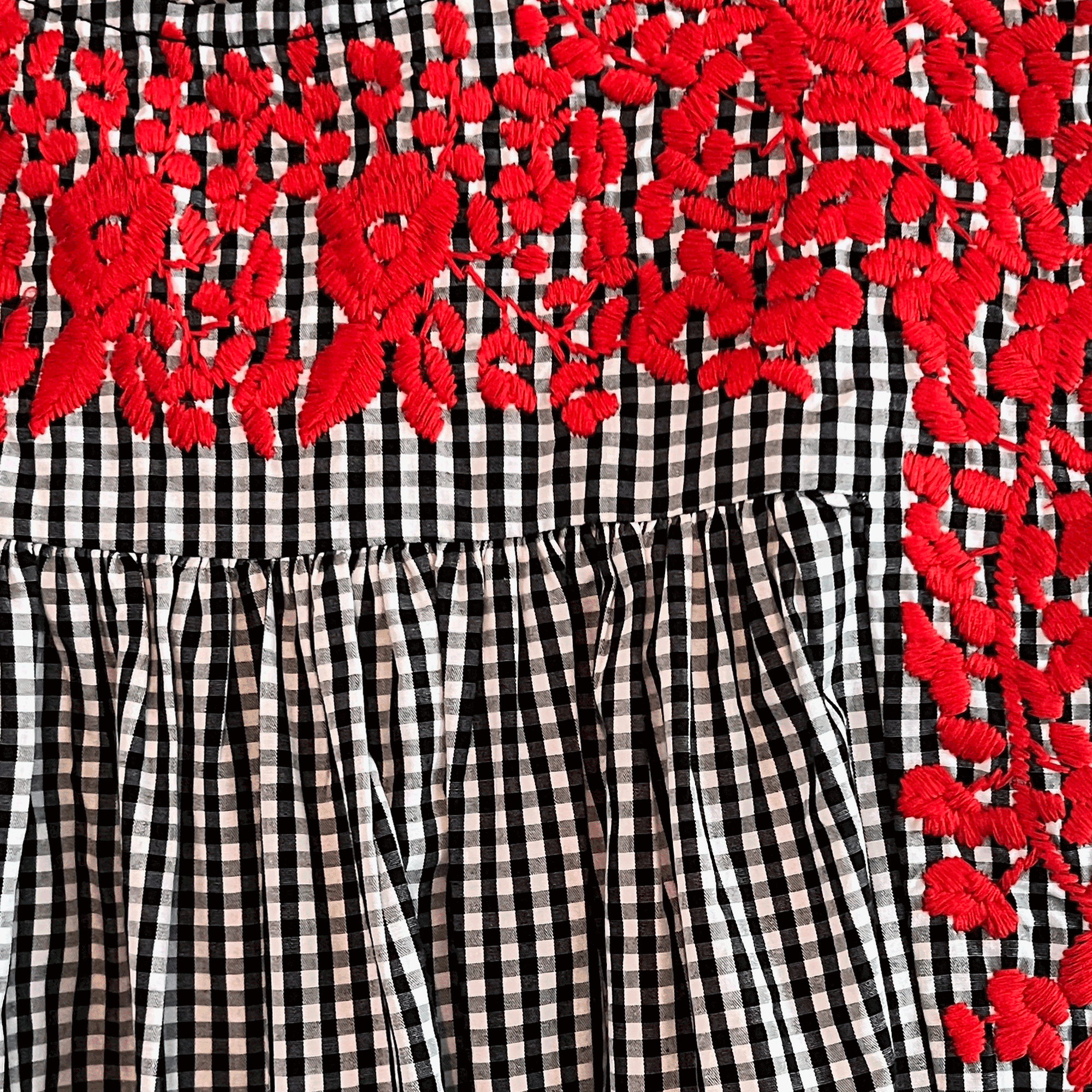 black and red gingham dress I'm Yours Red Gingham Mini Dress - US 8