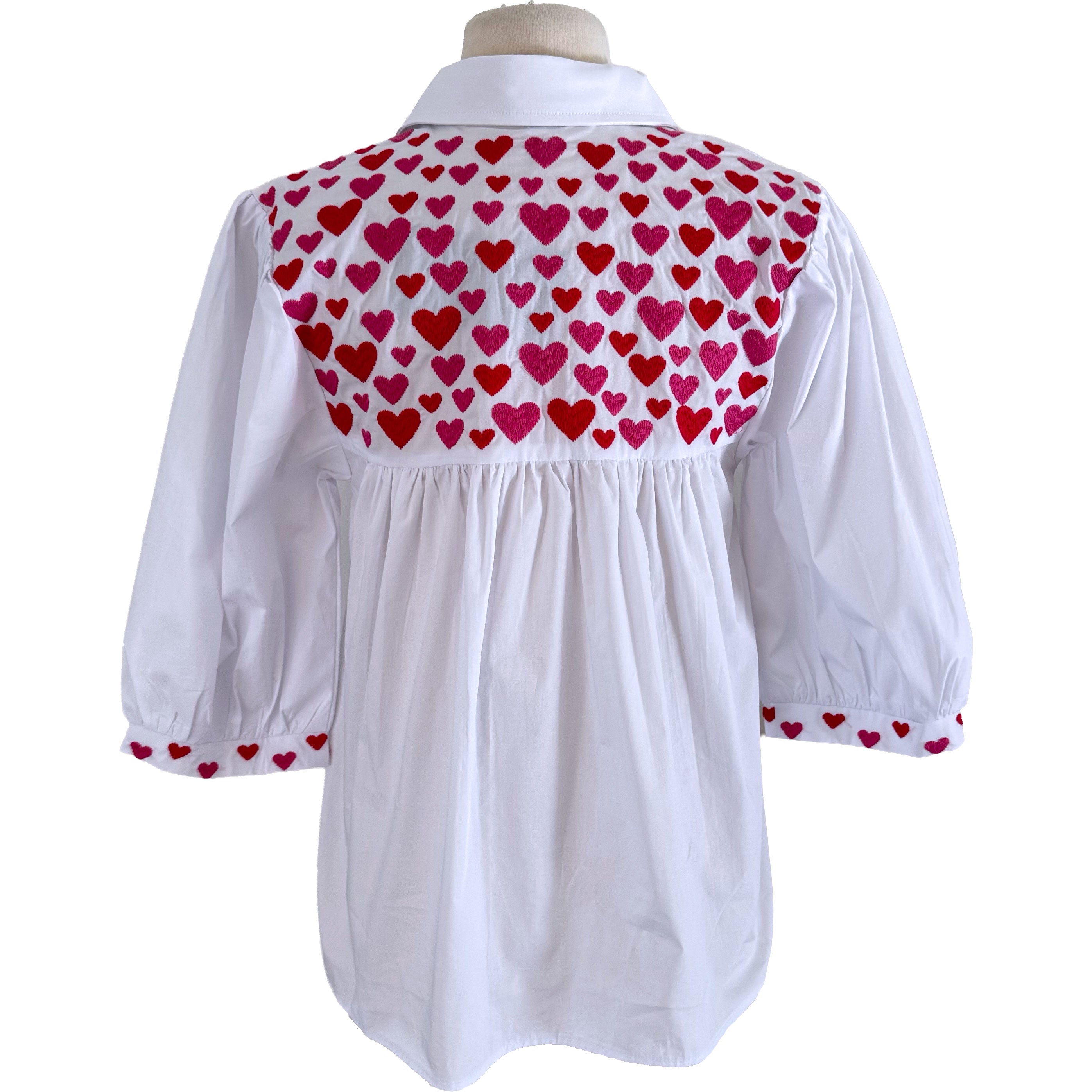 PRE-ORDER: Valetine Hot Pink Linen Tailgater Blouse (shipping mid