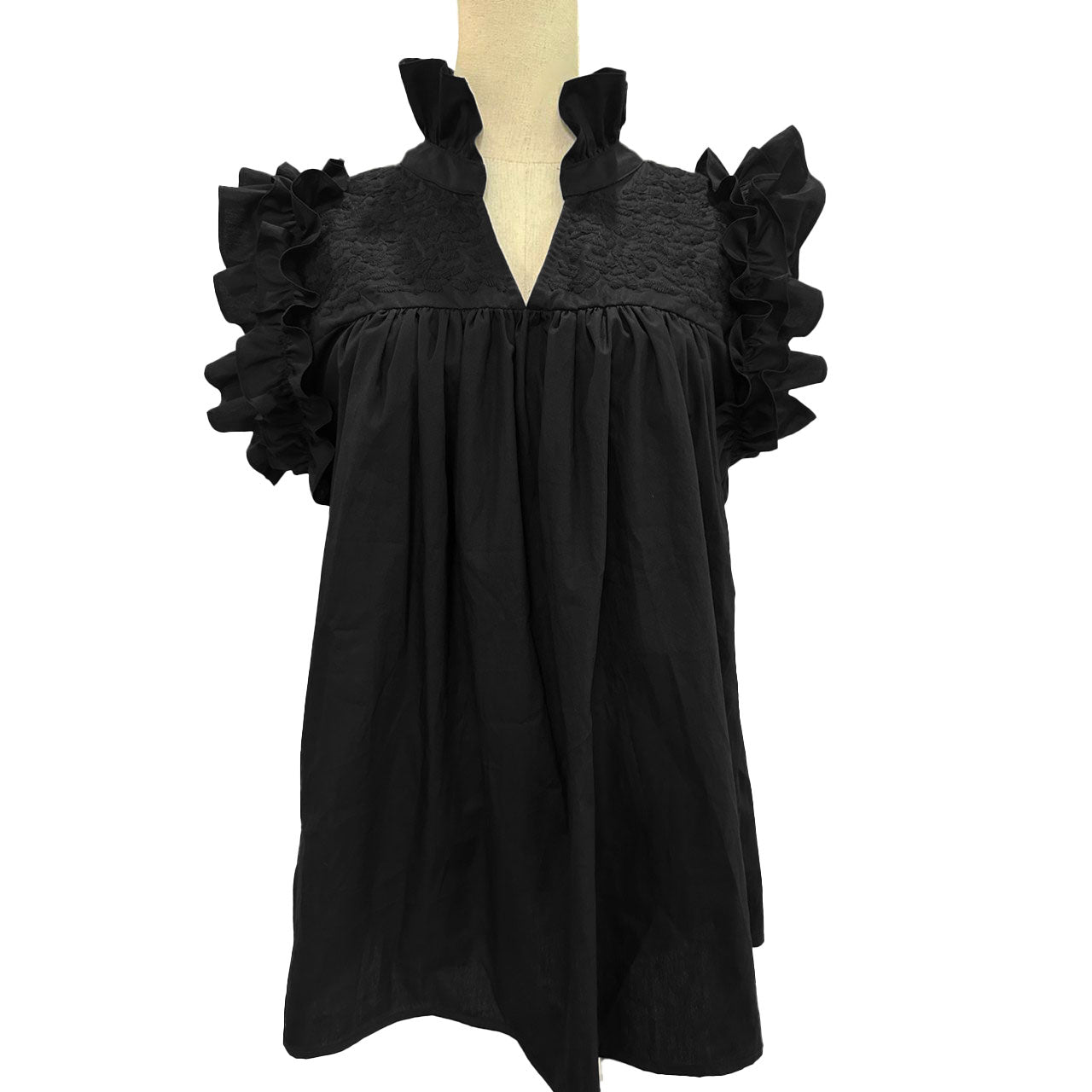 Double Black Hummingbird Blouse (S, M, and L only)