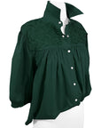 Double Green Cowgirl Blouse (XS, L only)