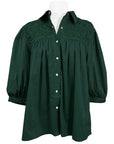 Double Green Cowgirl Blouse (XS, L only)