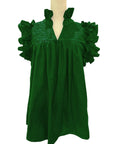 PRE-ORDER: Double Green Hummingbird Blouse (Early May Ship Date)