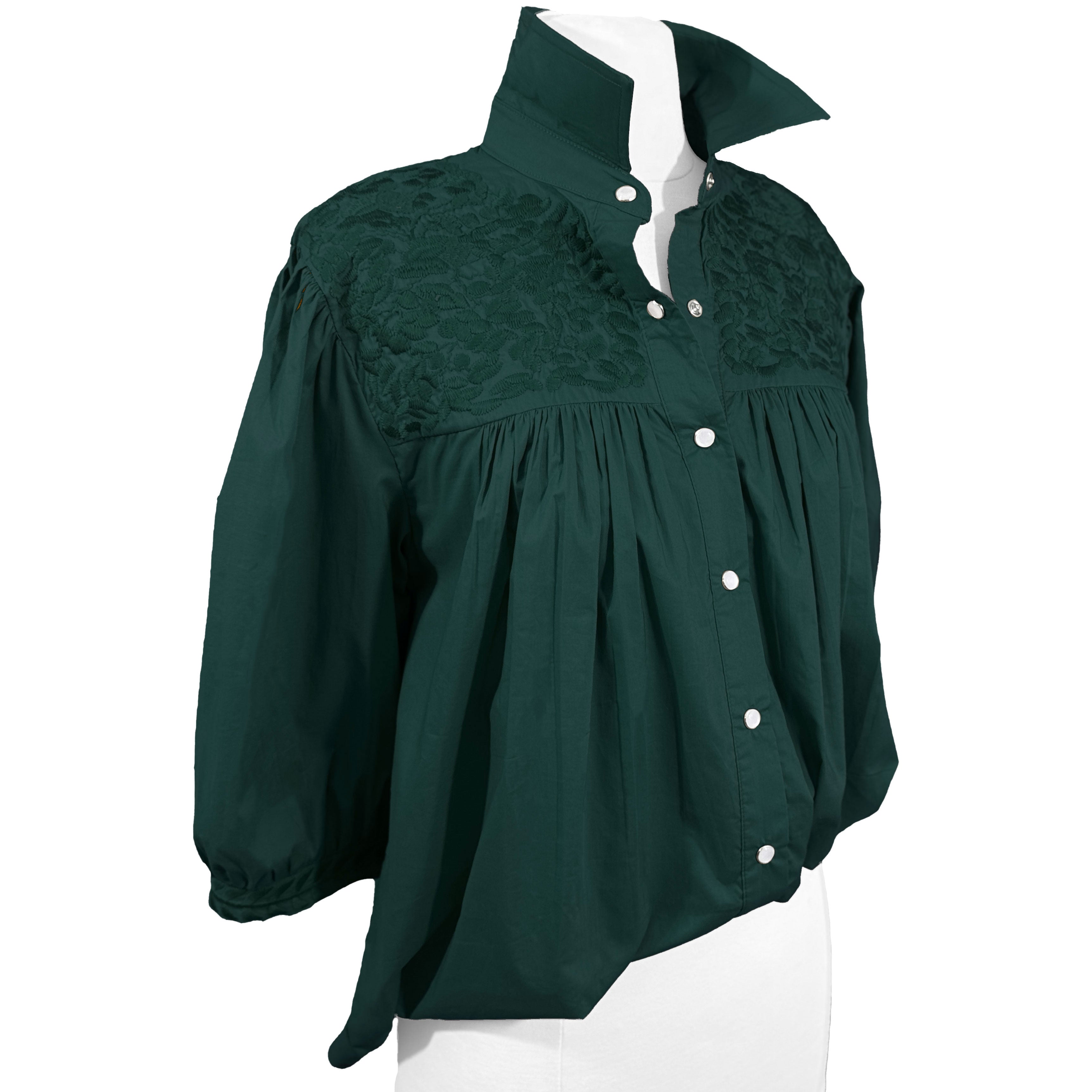 Double Pine Green Cowgirl Blouse (XS, S only) – SPIRIT DRESS