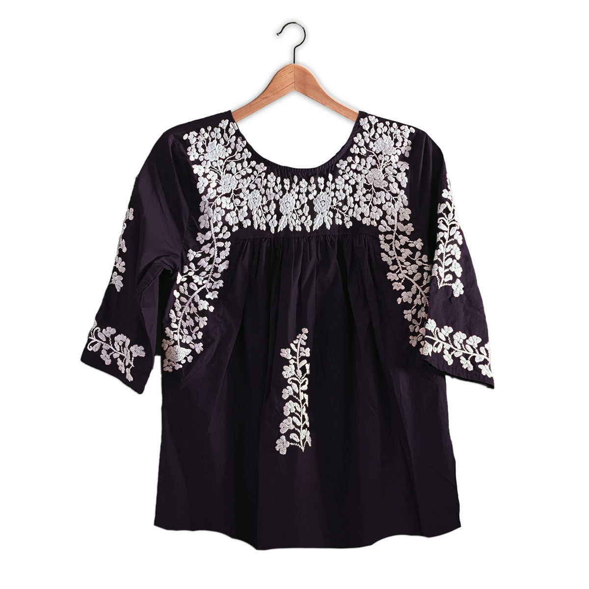 Purple &amp; White Saturday Blouse (XS only)