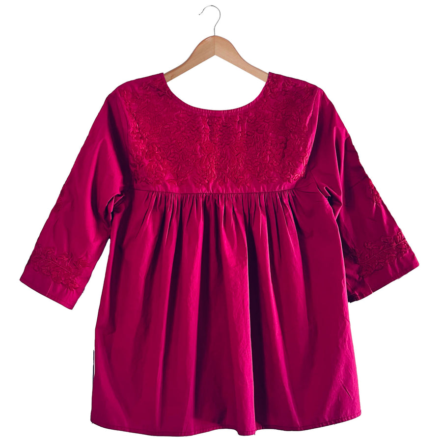 Double Magenta Saturday Blouse (XS only)
