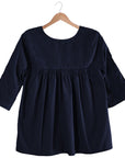 Double Navy Saturday Blouse (XS, S only)