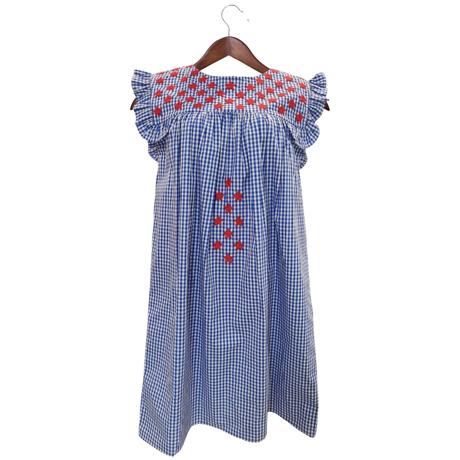 SMU Gingham Stars Angel Dress (M, L, XL only)