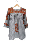 Longhorn Gingham Saturday Blouse (XS only)